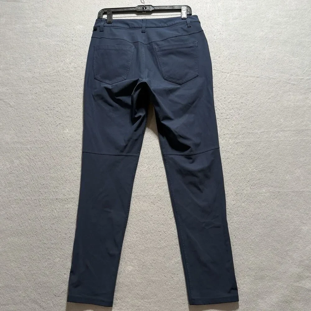 Lululemon Men's ABC Pant Sz 30 Navy Blue Slim Fit Warpstreme Athleisure Pockets